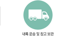 내륙 운송 및 창고 보관